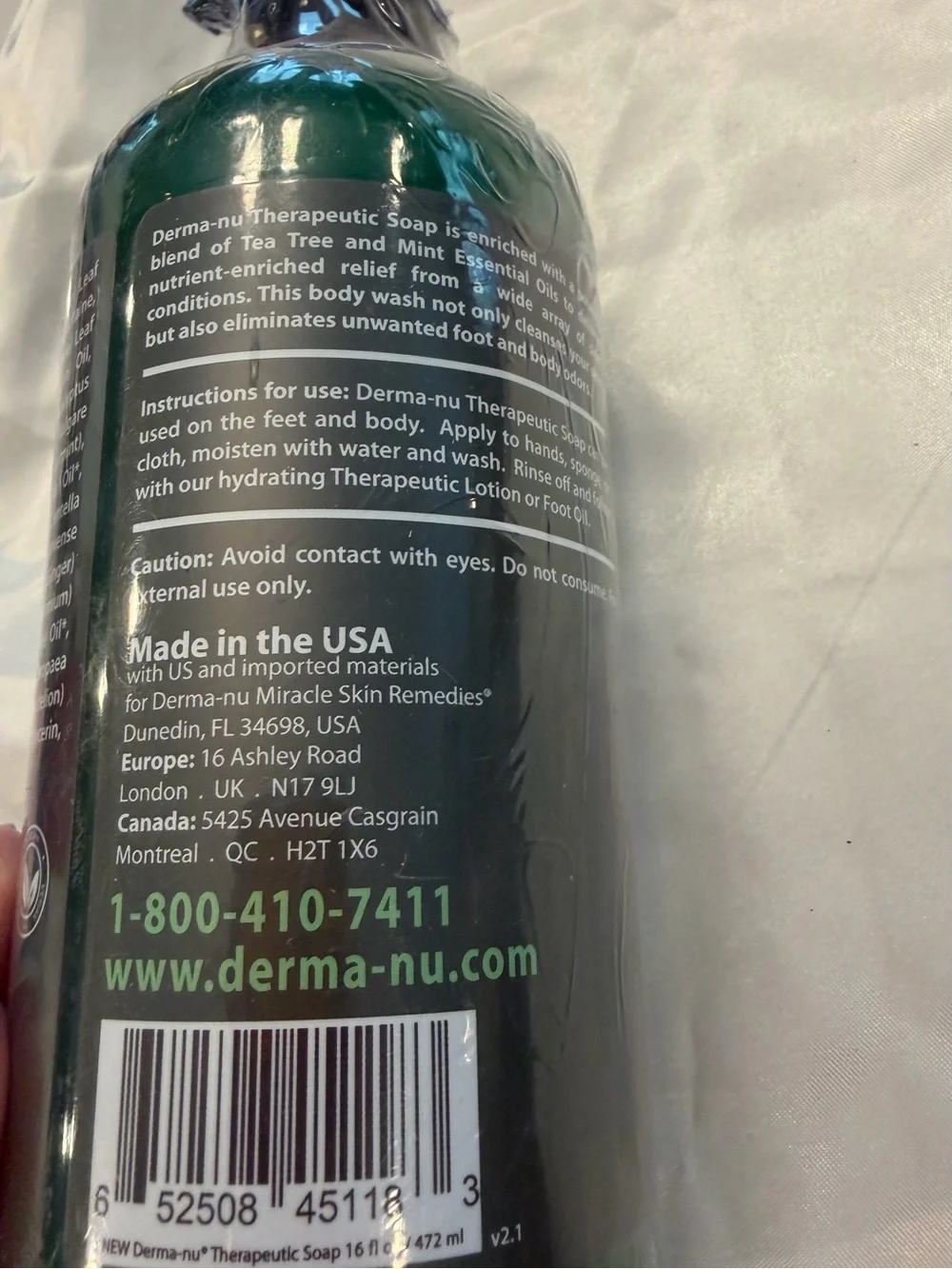 Antifungal Soap and Antibacterial Body Wash Body Acne Wash, Tea Tree Soap Sealed
